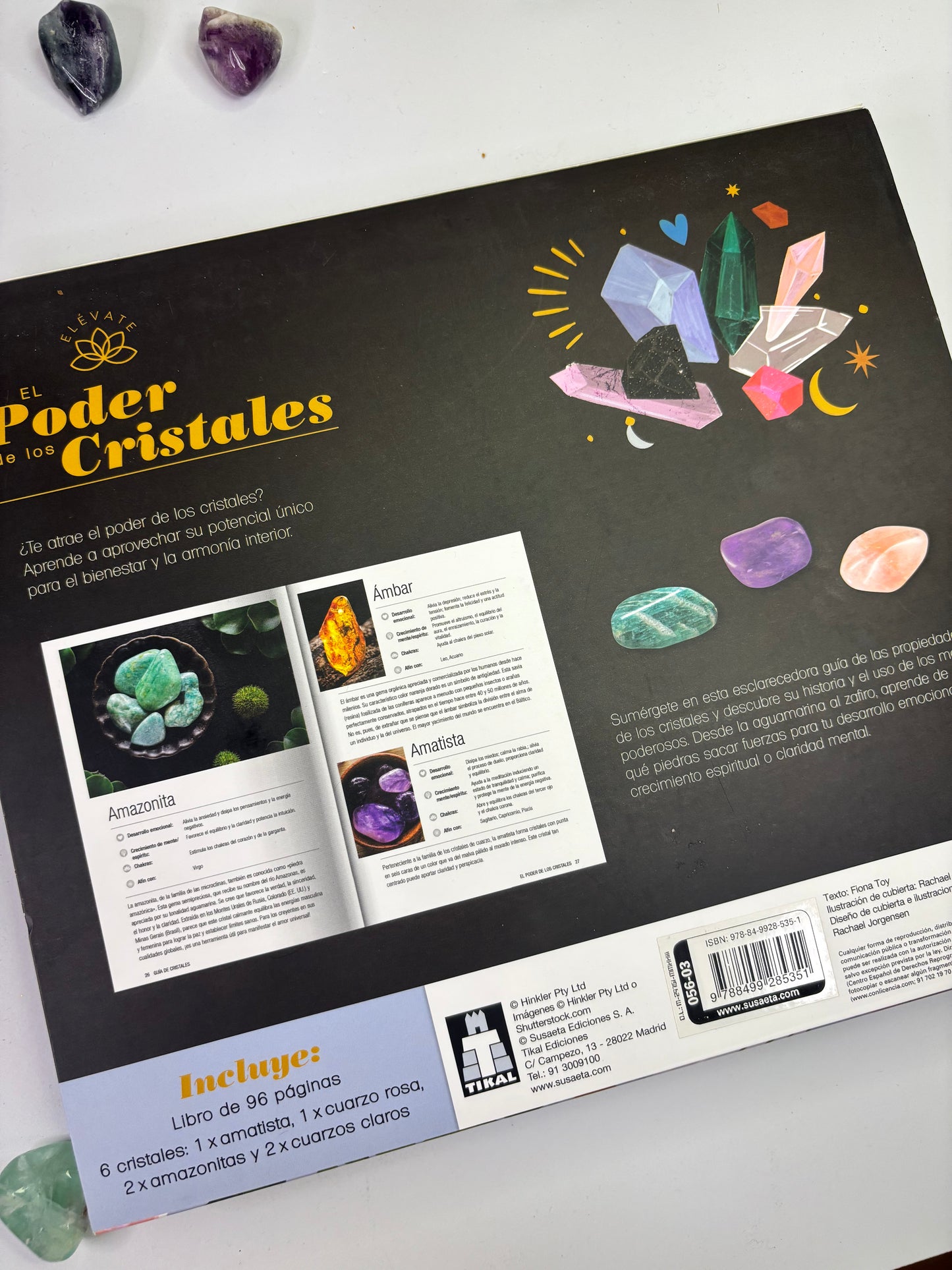 El poder de los Cristales - Libro + cristales