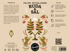 Velón Ritualizado Ruda y Sal | Limpieza y Protección
