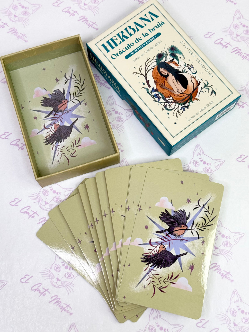 Herbana | Oráculo de la Bruja | 50 cartas + guía