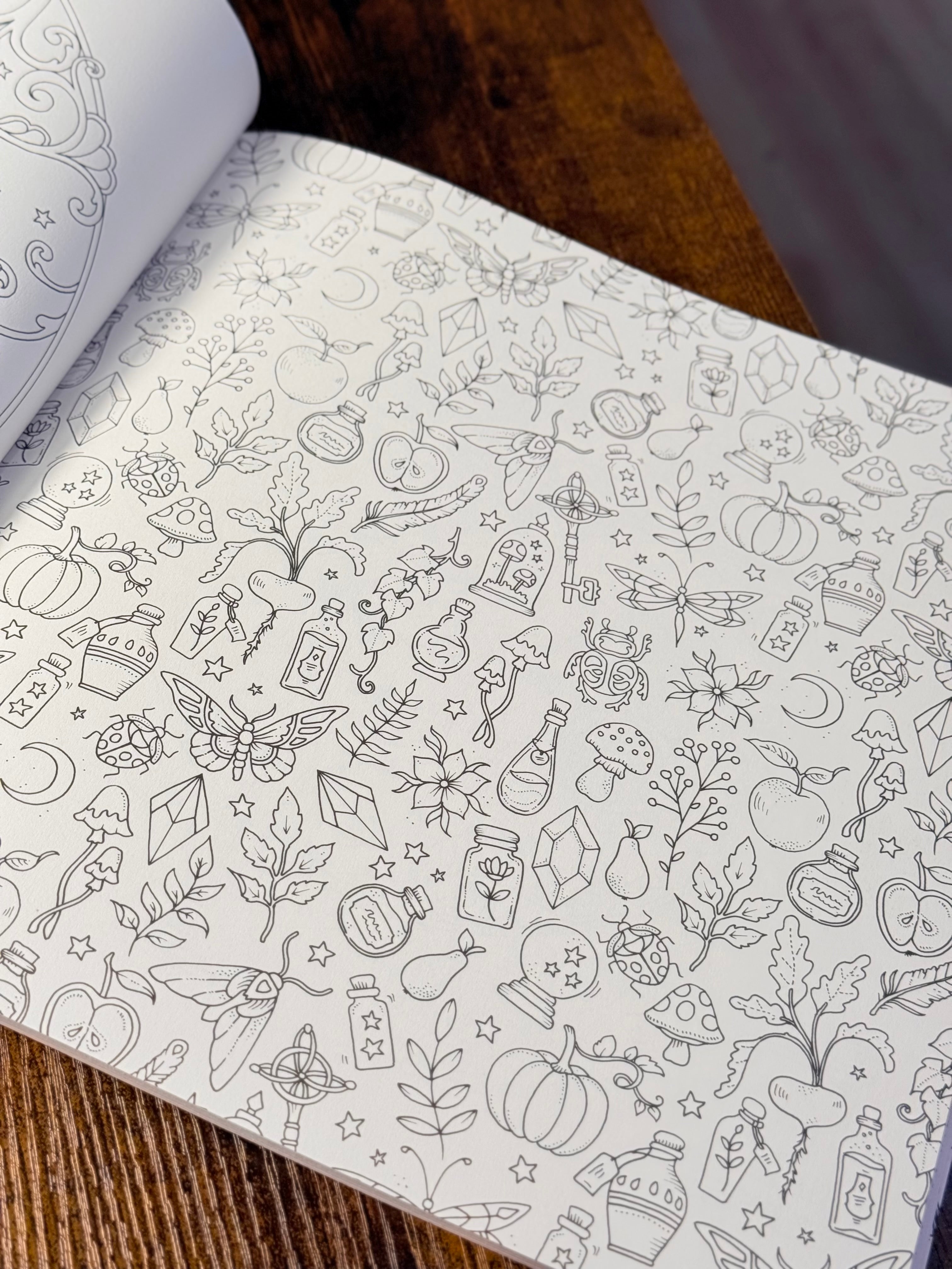 Mundos Mágicos: Una fantástica Aventura para colorear | Libro para adultos