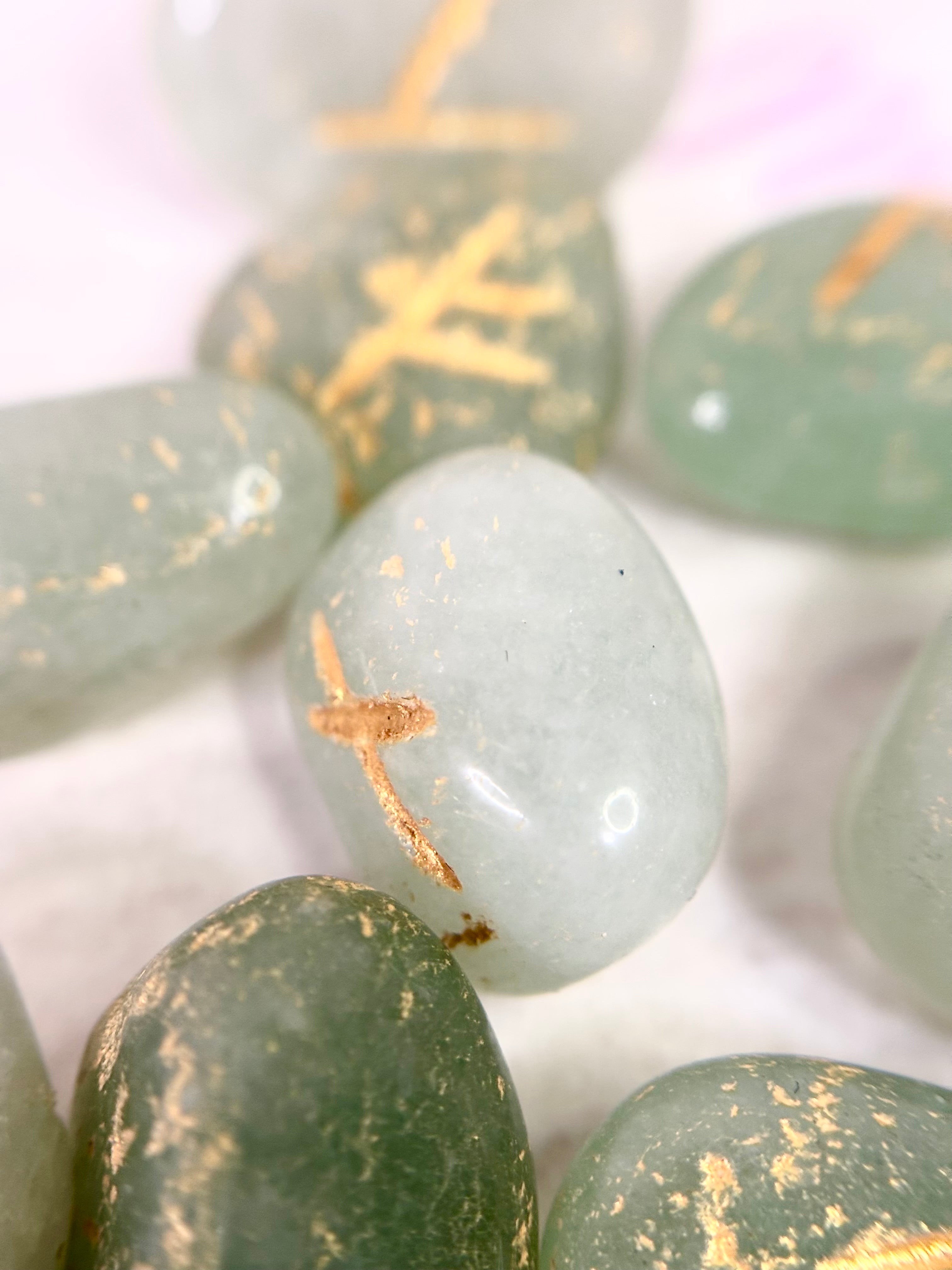 Runas vikingas Aventurina Verde