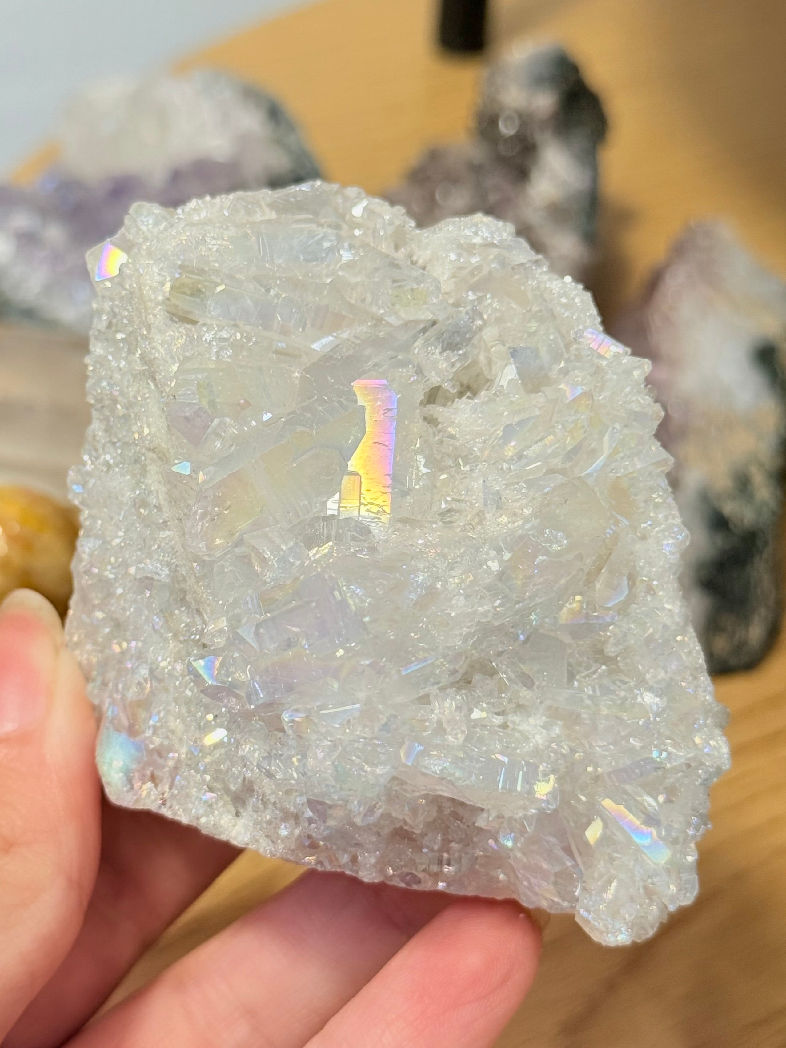 Drusa de Cuarzo Aqua Aura