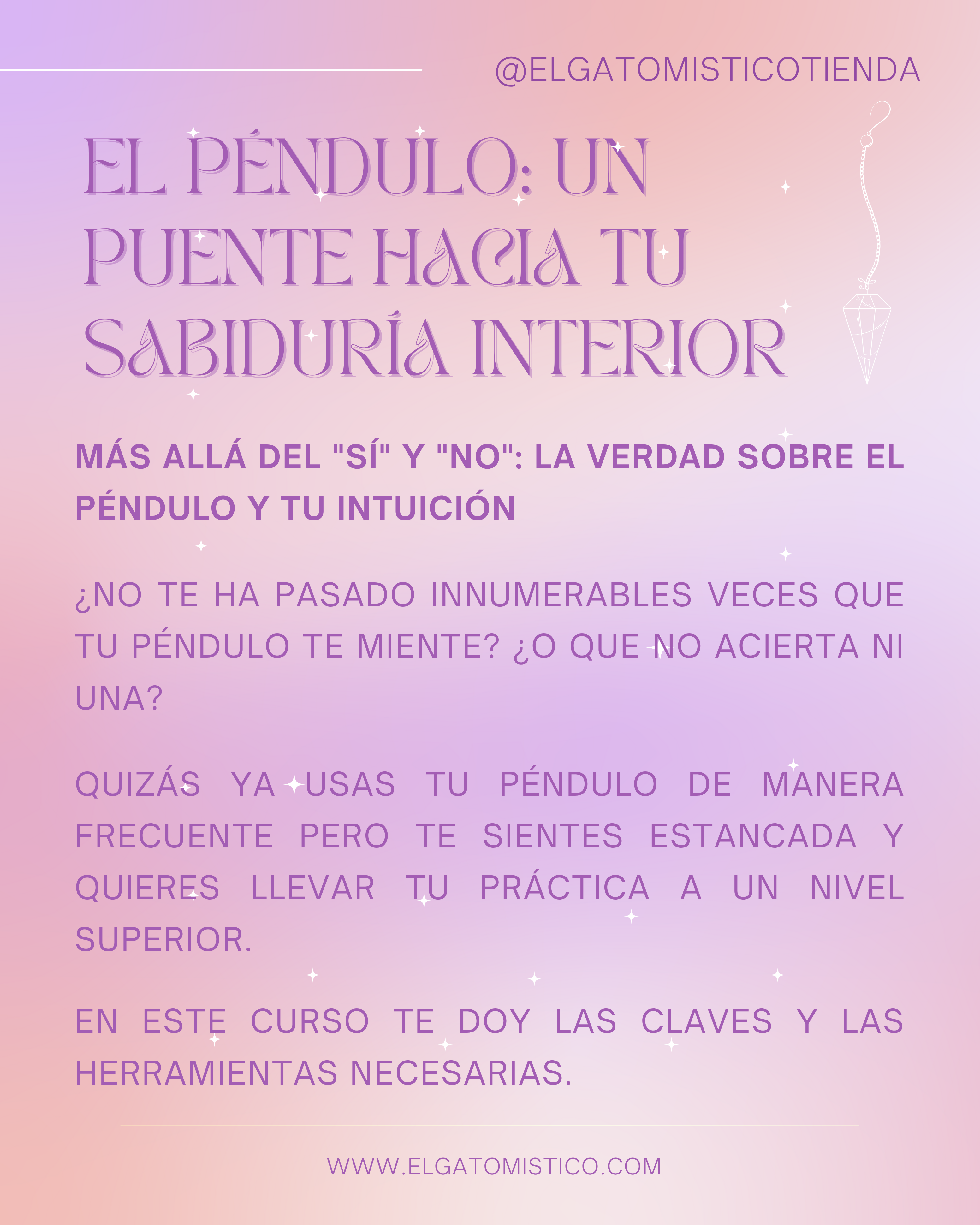 Curso de Péndulo - PLAZAS AGOTADAS - Próxima convocatoria Enero/Febrero