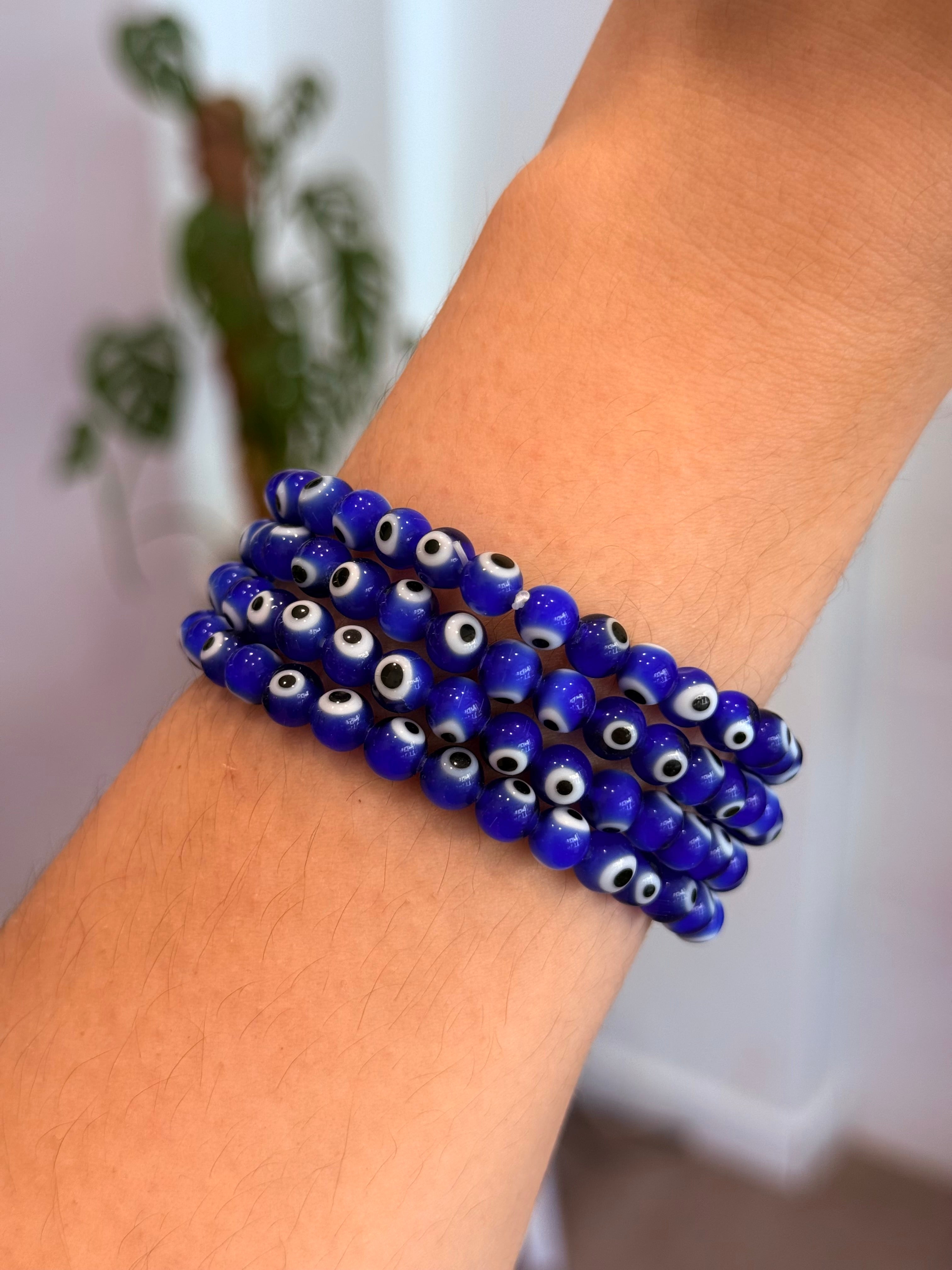 Pulsera de Ojo Turco 6mm – Protección del Mal de Ojo y contra las envidias
