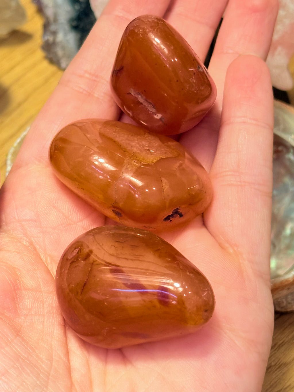 Rodados grandes de Cornalina Calidad Extra | Vitalidad y Motivación