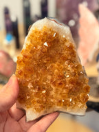 Drusa de Citrino Calentado | Abundancia y Prosperidad