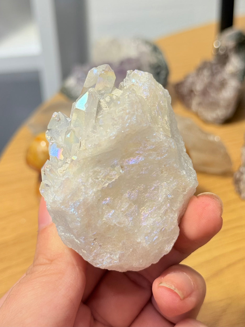 Drusa de Cuarzo Aqua Aura