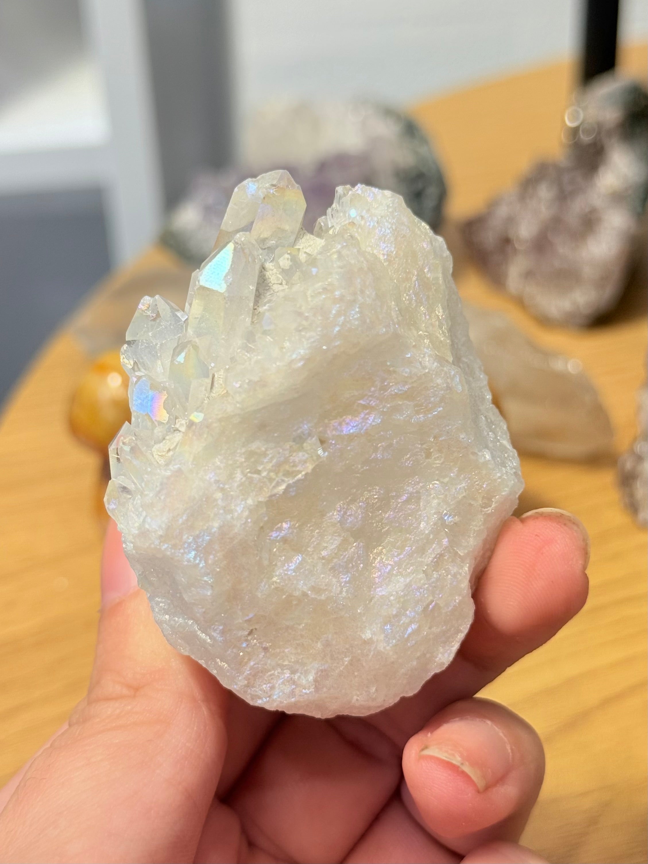 Drusa de Cuarzo Aqua Aura