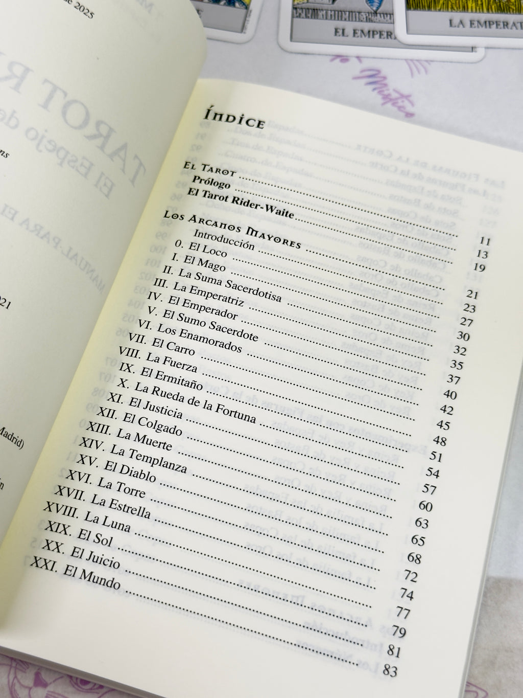 Tarot Rider el Espejo de la Vida | Libro y 78 cartas