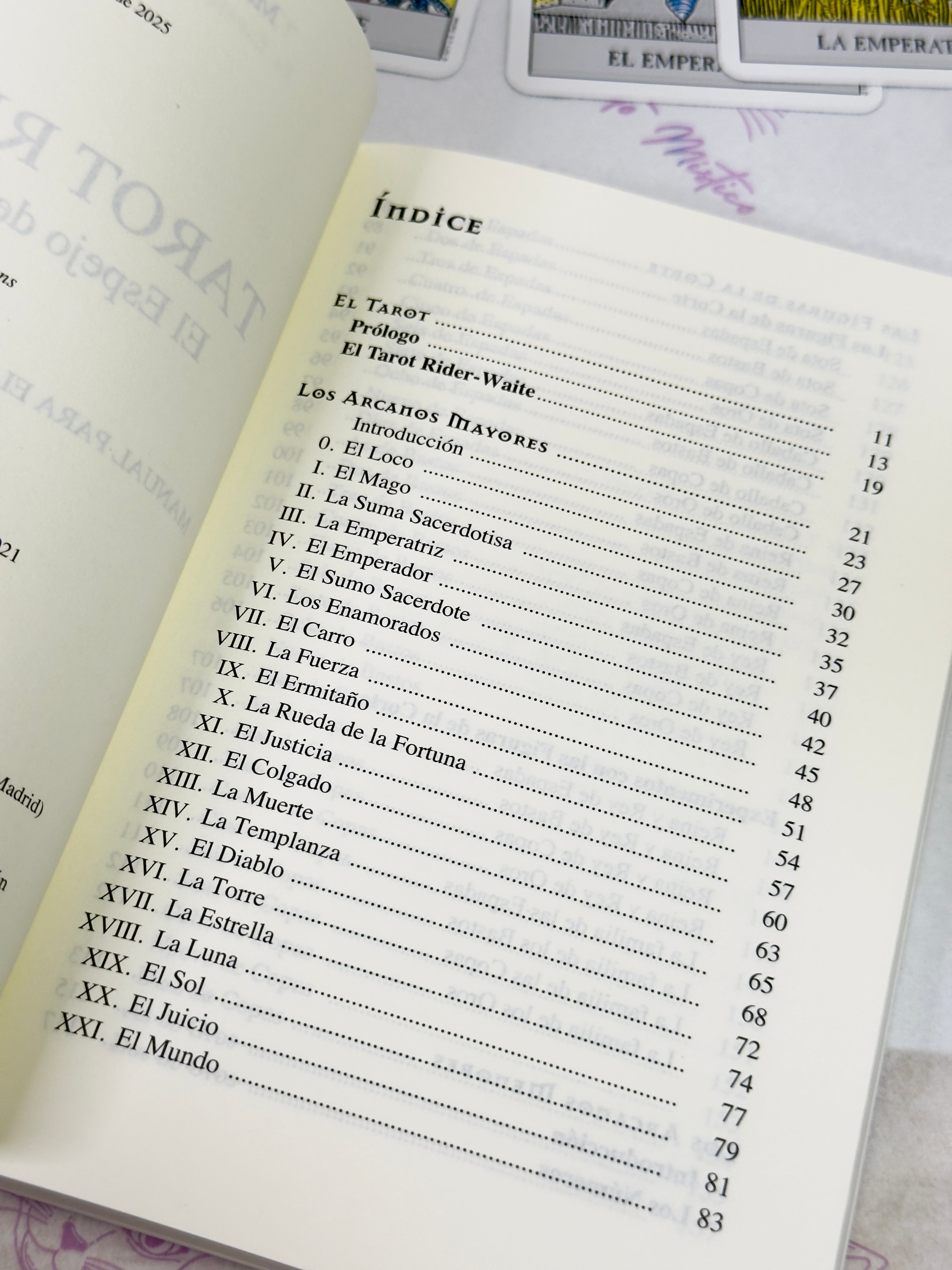 Tarot Rider el Espejo de la Vida | Libro y 78 cartas