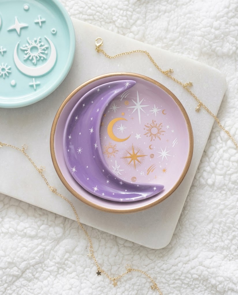Platos para joyas Luna Púrpura