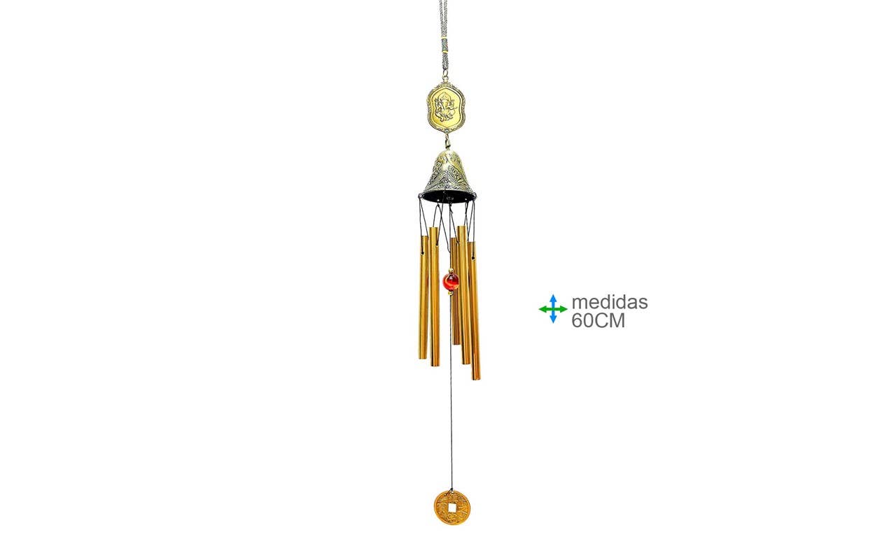 Carillón de Viento "Metal Spirit" | Ganesha & Prosperidad
