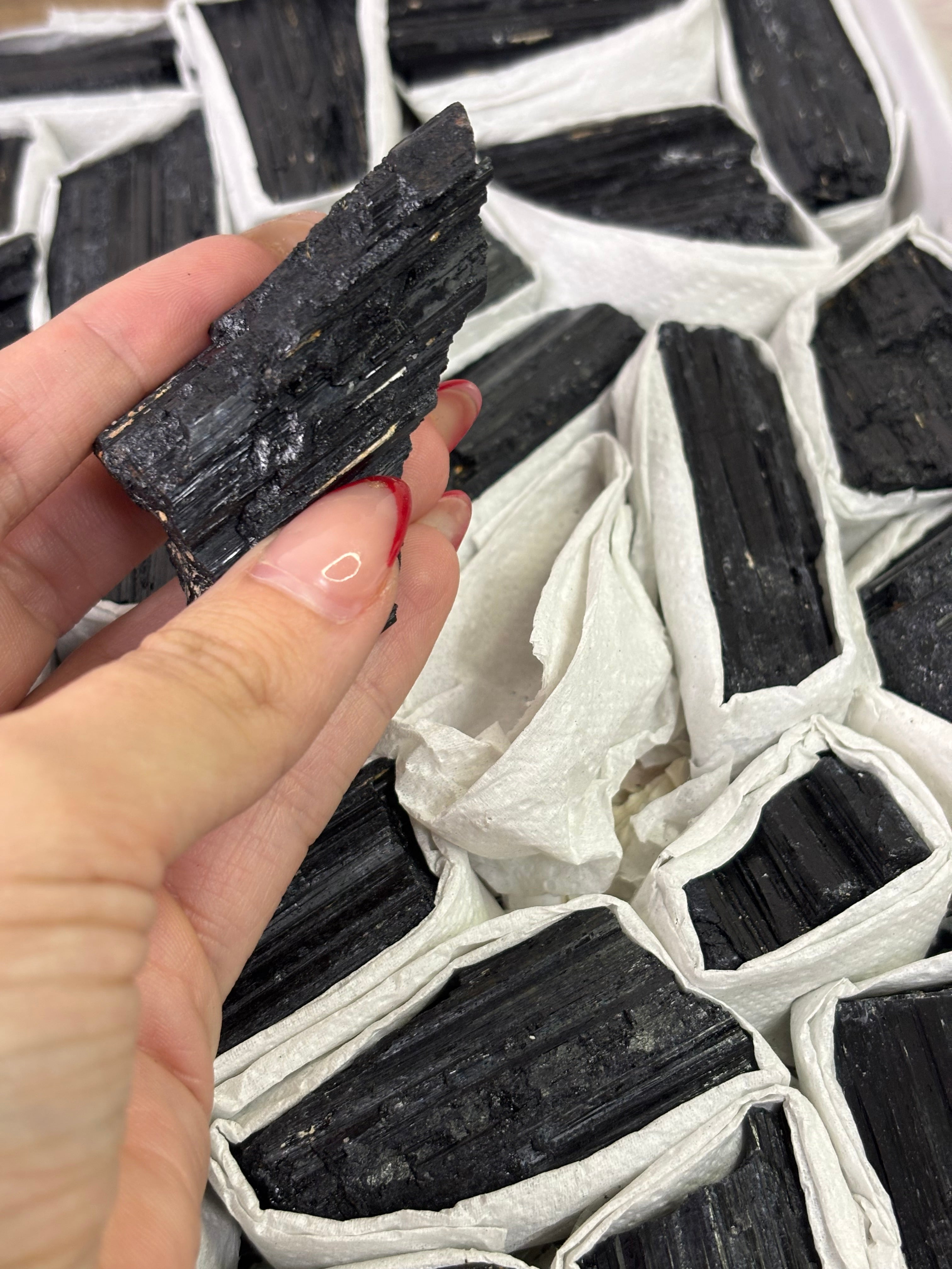 Turmalina Negra Catedral en bruto - Protección