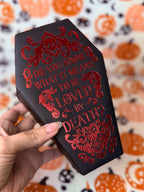 Joyero Gótico Ataúd | ¿Sabes qué significa ser amado por la Muerte?