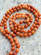 Japa Mala Aventurina Roja 108 cuentas | Meditación, Fuerza de Voluntad y Motivación