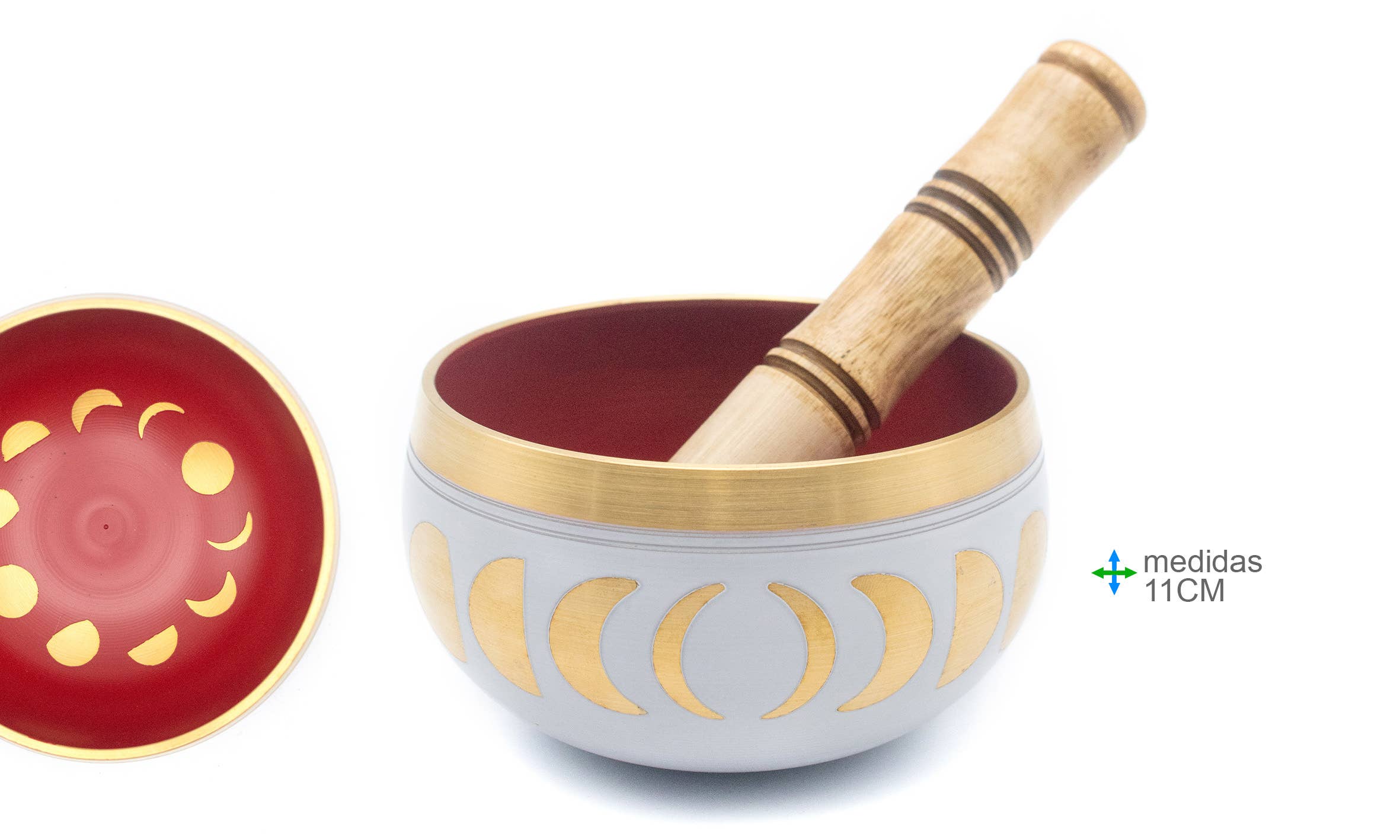 Cuenco Tibetano de 7 metales Luz Lunar | 11cm