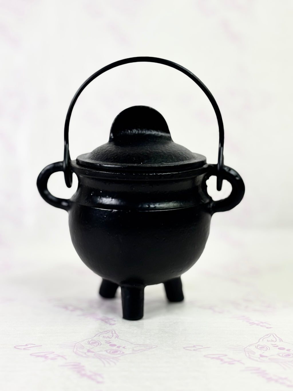 Caldero de bruja de hierro fundido