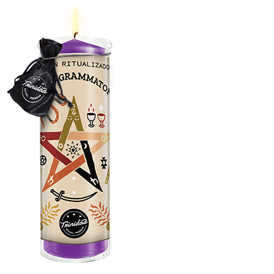 Velón Ritualizado Tetragrammaton | Protección y Poder Divino