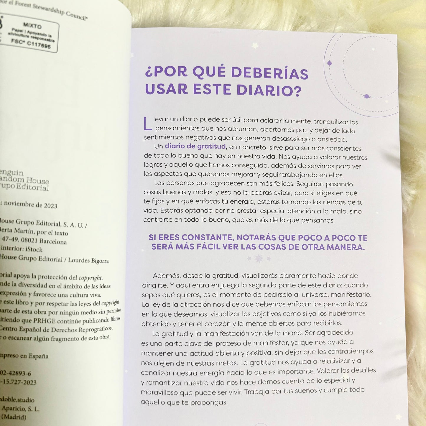 El universo a mi favor. Diario de gratitud y abundancia