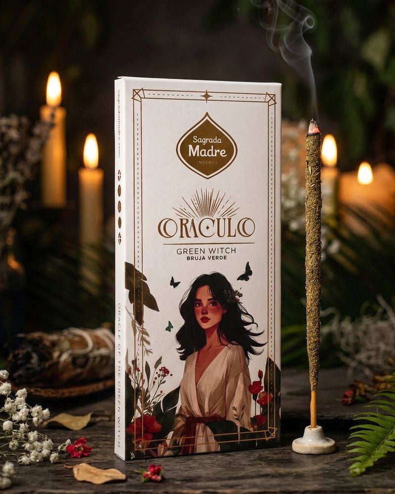Incienso Oráculo Bruja Verde | Sagrada Madre | Lirios y Té Blanco