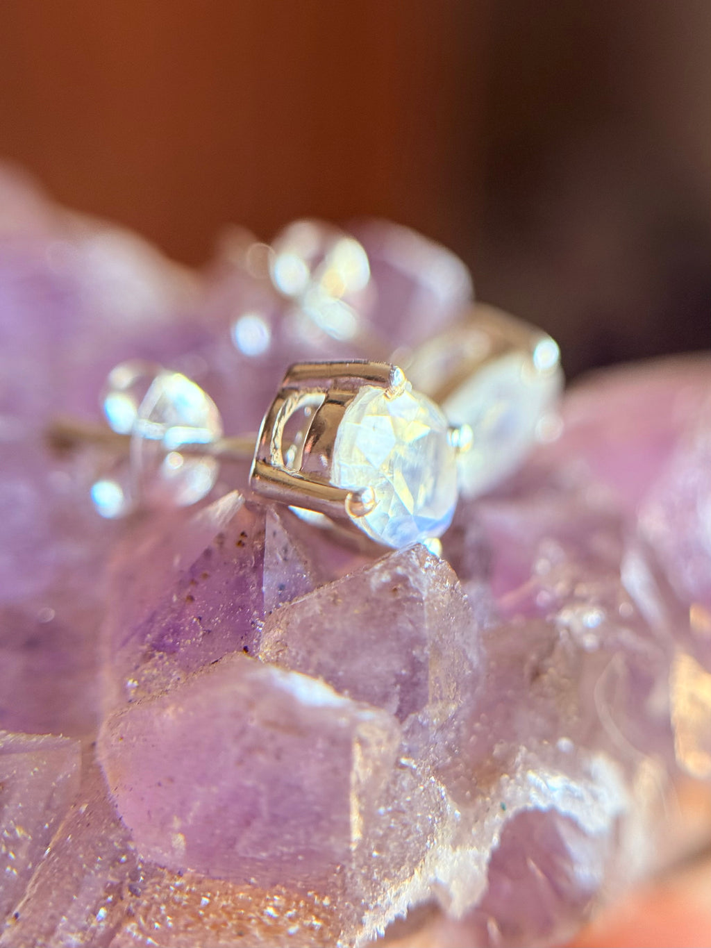 Pendientes “Thalessa” de Piedra Luna en Plata de Ley 925 | Energía Femenina e Intuición