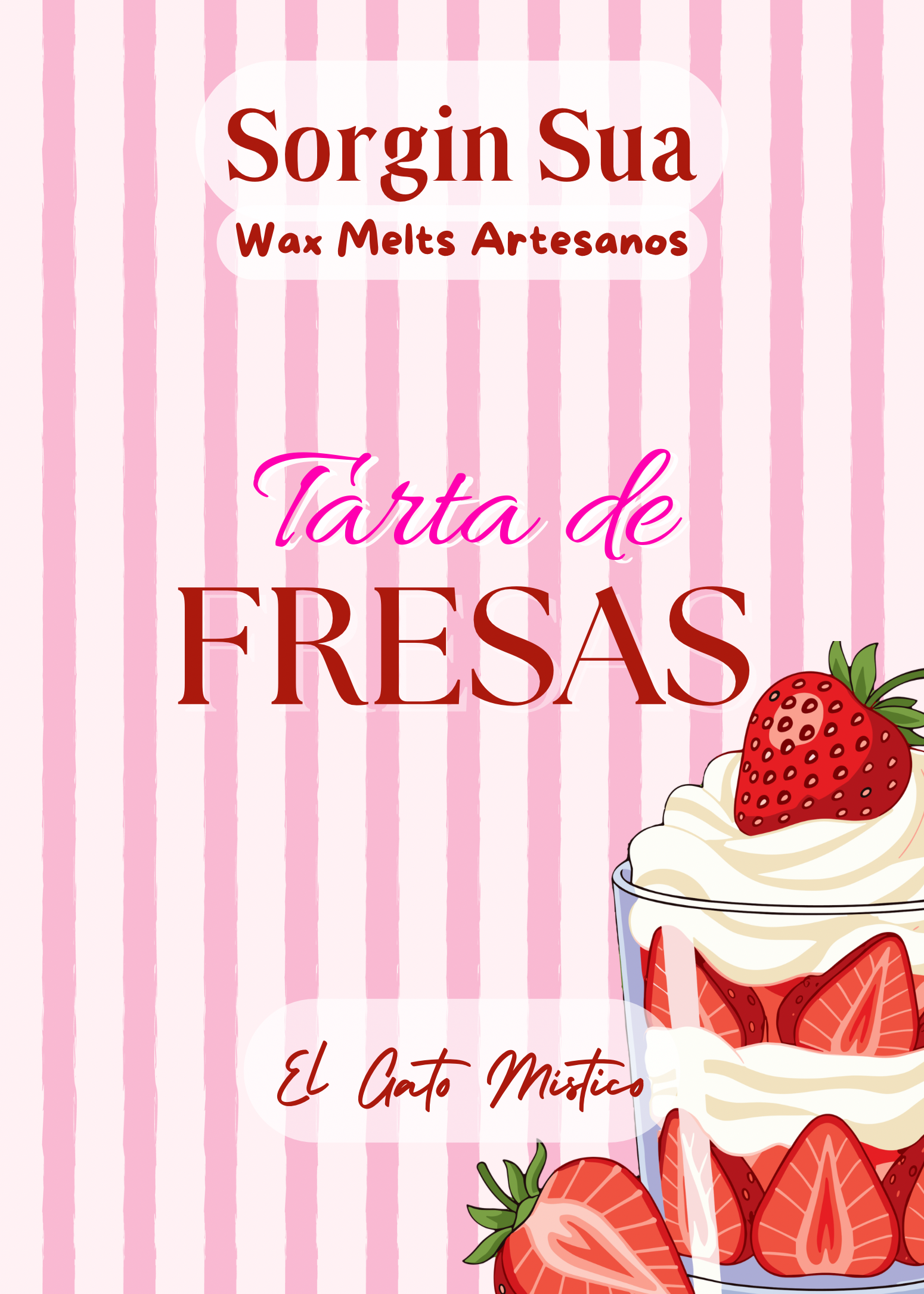 Wax Melts Tarta de Fresas | Colección Primavera Verano