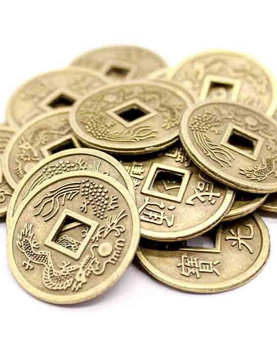 Monedas de Feng Shui | Atraen la Riqueza y la Prosperidad (pack de 3)