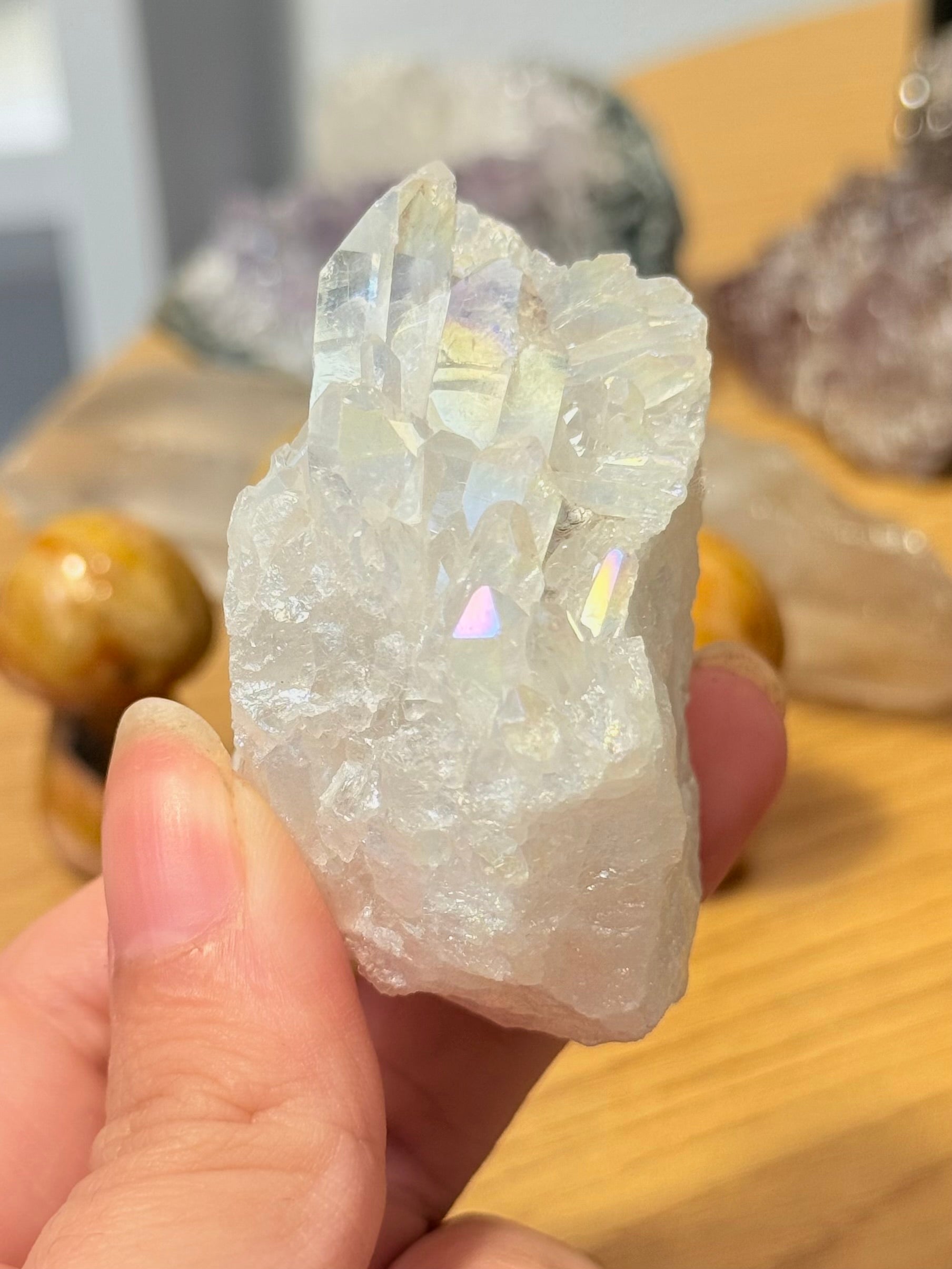 Drusa de Cuarzo Aqua Aura