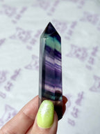 Puntas Pulidas de Fluorita Arco Iris | Protección, Claridad y Equilibrio