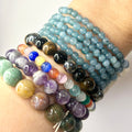 Pulsera Cuarzo Azul 6mm | Expresión y Purificación