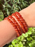 Pulsera Cornalina 6mm | Energía y Vitalidad