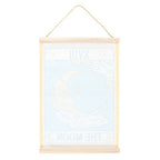 Tapiz de Pared de Carta de La Luna Tarot Vintage