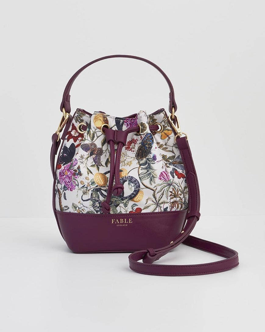 Bolso Saco Estampado Botánico Silvestre | Fable England | Preventa