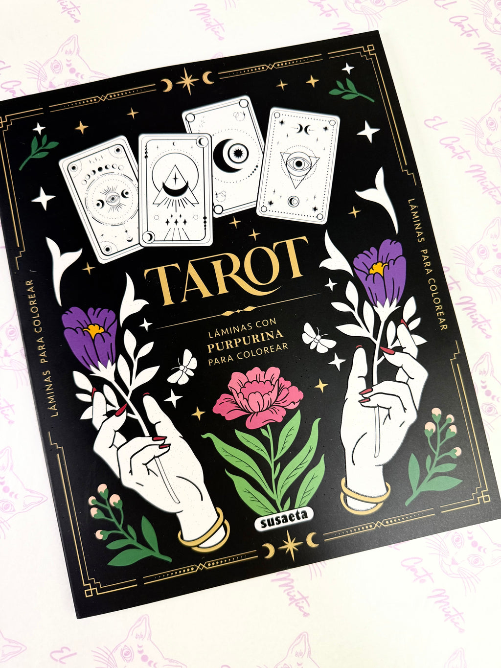 Tarot | Láminas con purpurina para colorear