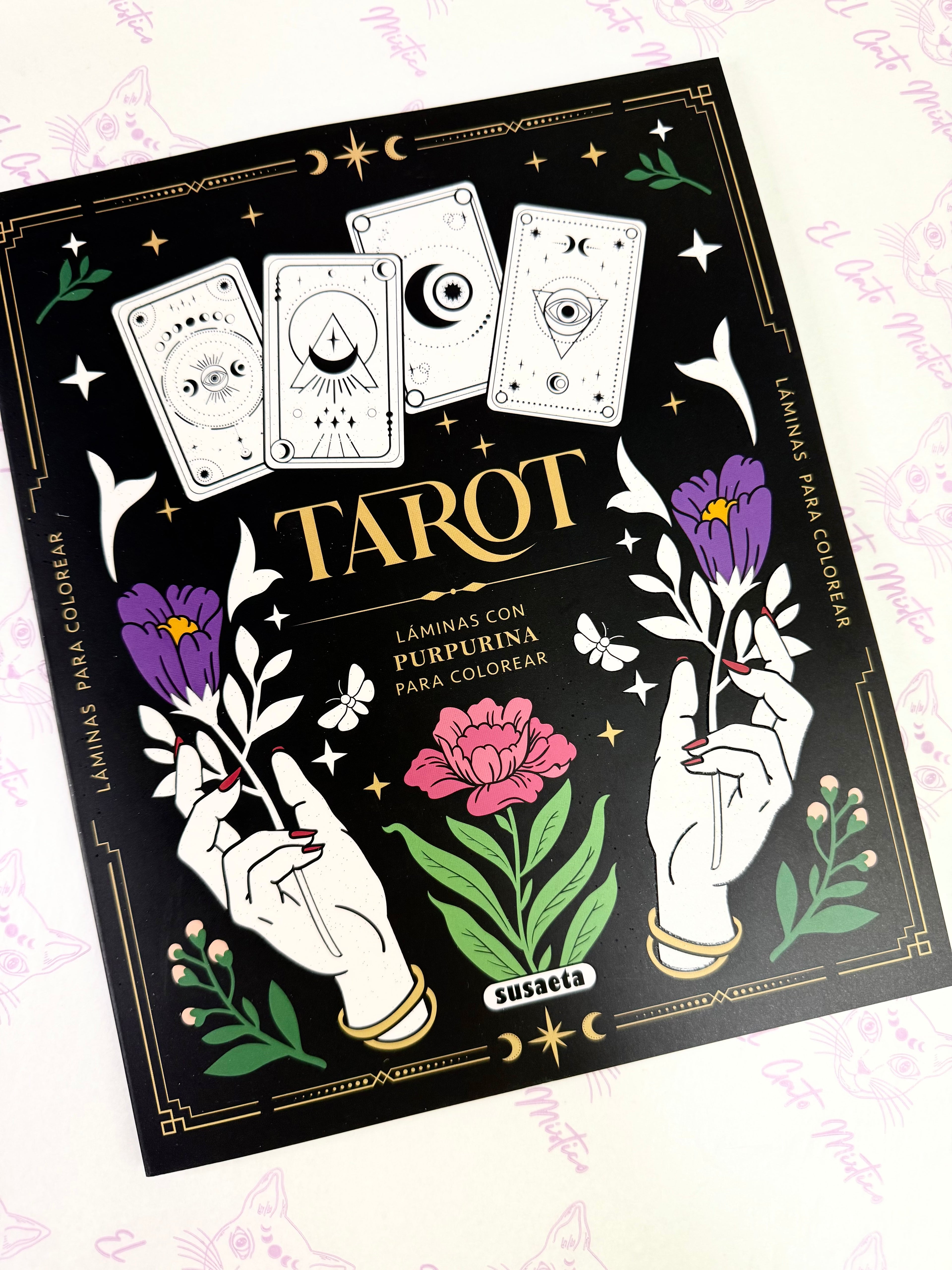 Tarot | Láminas con purpurina para colorear