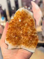 Drusa de Citrino Calentado | Abundancia y Prosperidad