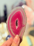 Rodaja Ágata Fucsia | Energía del Corazón y Creatividad | PIEZA ÚNICA