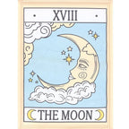 Tapiz de Pared de Carta de La Luna Tarot Vintage
