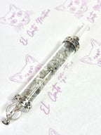 Varita de poder Labradorita y Cuarzo Cristal