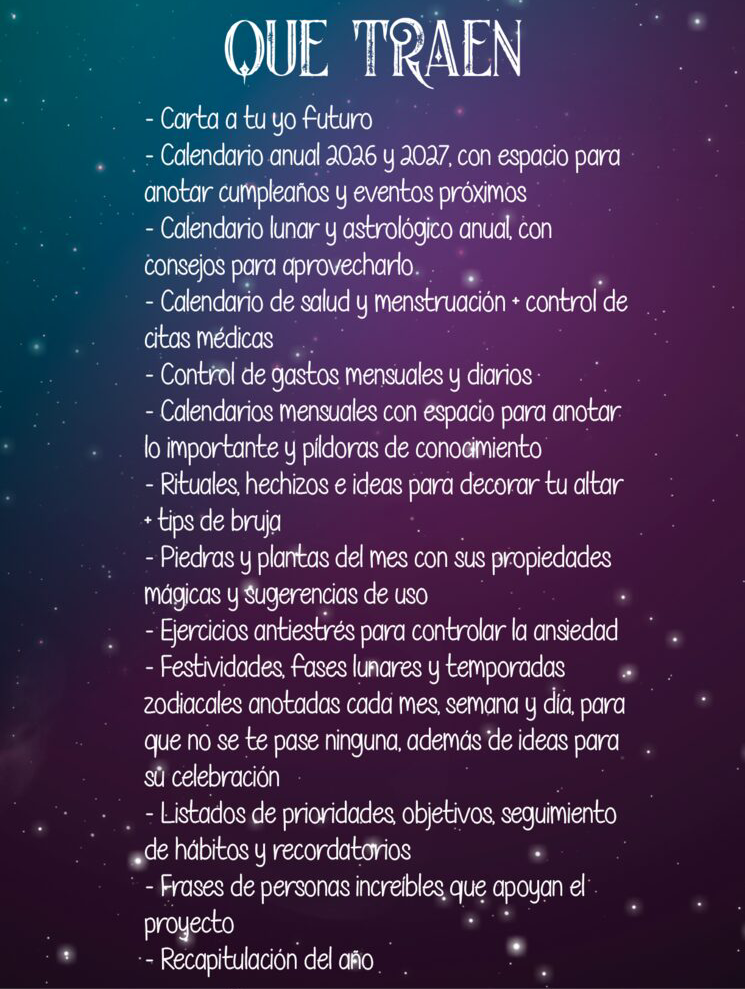 Agendas 2026 Stay Wild Moonchild | Año completo