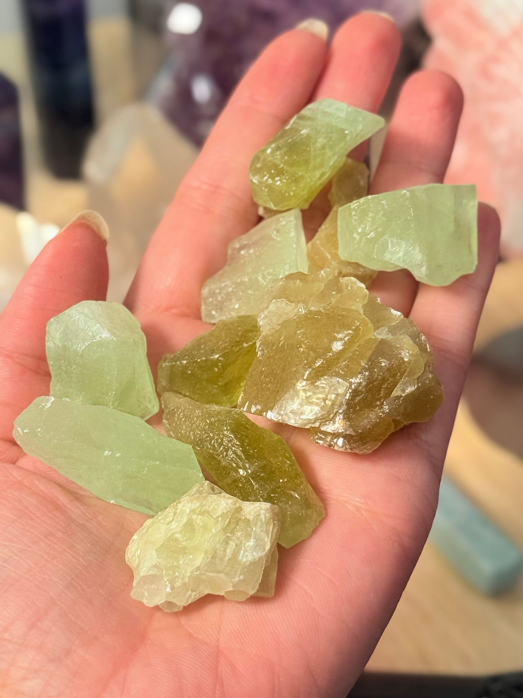 Calcita Lima Masivo | Creatividad, sanación y equilibrio mental