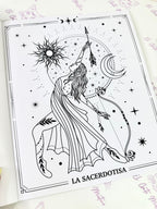 Tarot | Láminas con purpurina para colorear