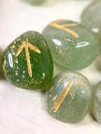 Runas vikingas Aventurina Verde