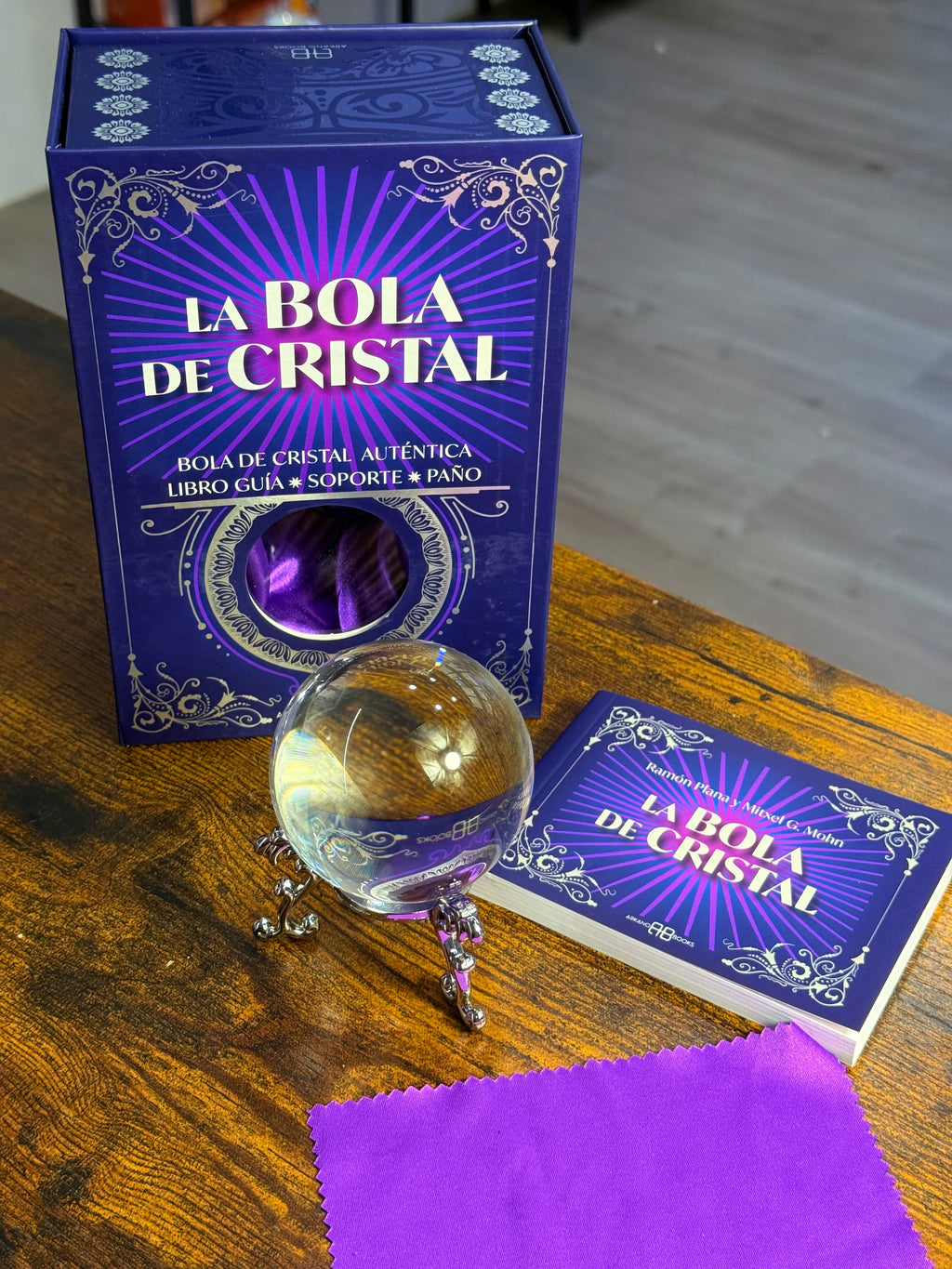 Pack la Bola de Cristal | Libro guía, Bola y paño