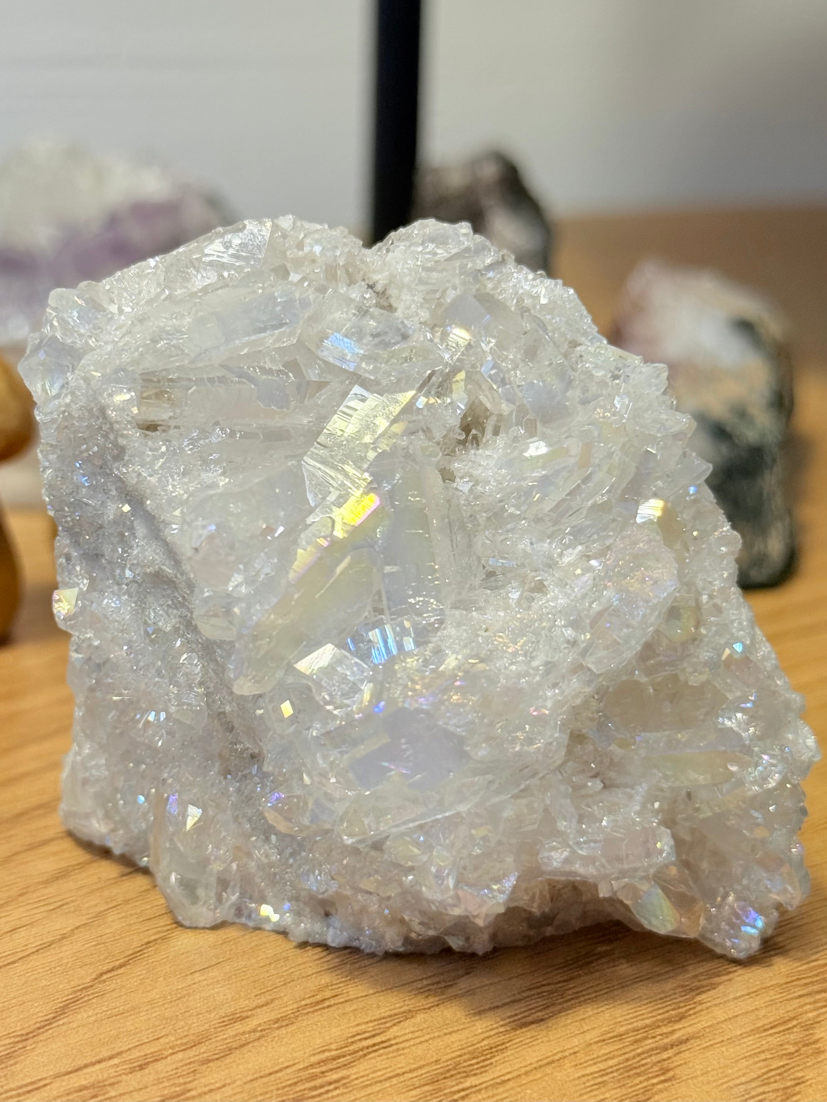 Drusa de Cuarzo Aqua Aura