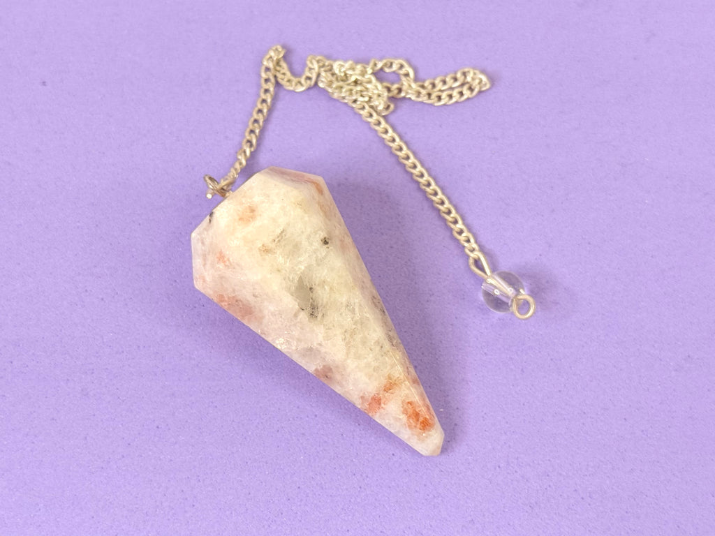 Péndulo Facetado de Piedra Sol