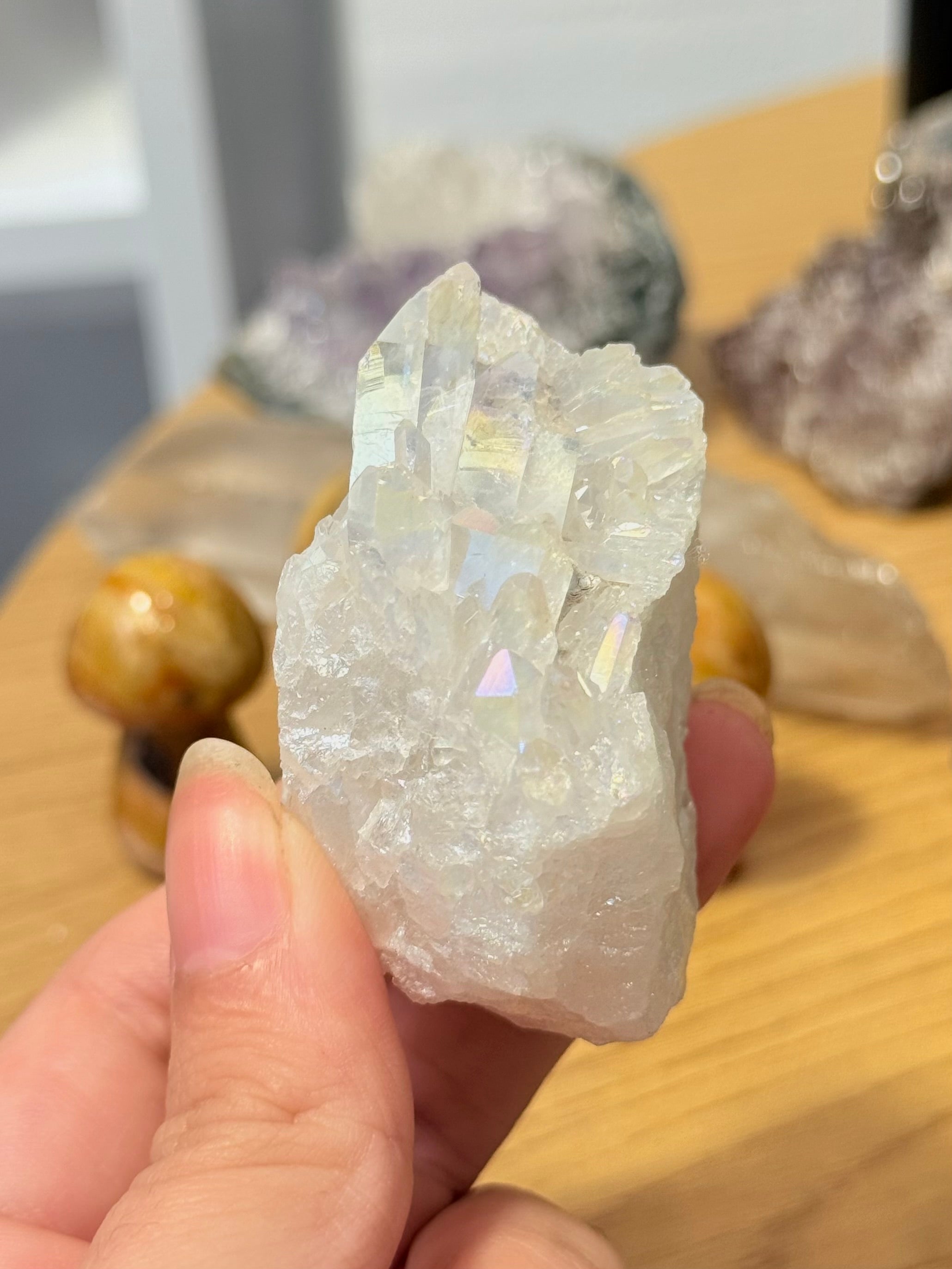 Drusa de Cuarzo Aqua Aura