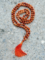 Japa Mala Aventurina Roja 108 cuentas | Meditación, Fuerza de Voluntad y Motivación