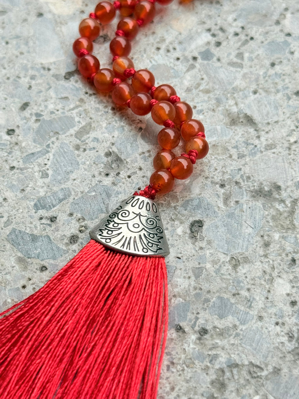 Japa Mala Cornalina 108 cuentas | Vitalidad, motivación y creatividad