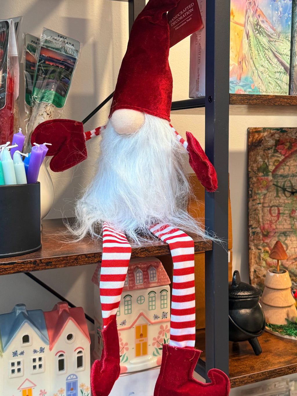 Peluche Elfo Navideño 70 cm con patas colgantes